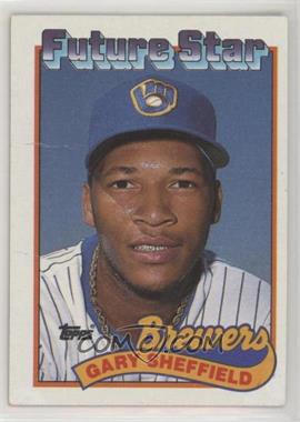 1989 Topps - [Base] #343.1 - Future Star - Gary Sheffield (small gap between hat and Future Stars header) [Good to VG‑EX]