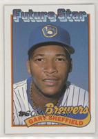 Future Star - Gary Sheffield (small gap between hat and Future Stars header)