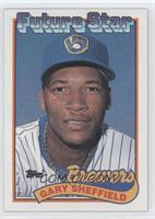 Future Star - Gary Sheffield (small gap between hat and Future Stars header)