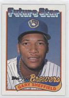 Future Star - Gary Sheffield (small gap between hat and Future Stars header)