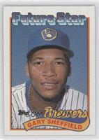 Future Star - Gary Sheffield (small gap between hat and Future Stars header)