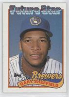 Future Star - Gary Sheffield (small gap between hat and Future Stars header)