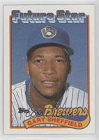 Future Star - Gary Sheffield (small gap between hat and Future Stars header)