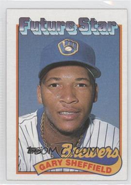 1989 Topps - [Base] #343.1 - Future Star - Gary Sheffield (small gap between hat and Future Stars header)