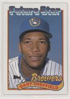 Future Star - Gary Sheffield (small gap between hat and Future Stars header) [P…