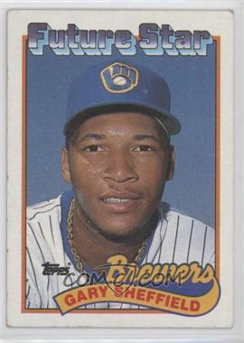 1989 Topps - [Base] #343.1 - Future Star - Gary Sheffield (small gap between hat and Future Stars header) [Good to VG‑EX]