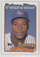 Future Star - Gary Sheffield (small gap between hat and Future Stars header)