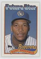 Future Star - Gary Sheffield (small gap between hat and Future Stars header)