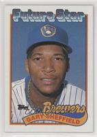 Future Star - Gary Sheffield (small gap between hat and Future Stars header) [E…