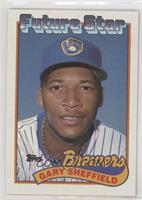 Future Star - Gary Sheffield (small gap between hat and Future Stars header)