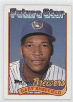 Future Star - Gary Sheffield (small gap between hat and Future Stars header)