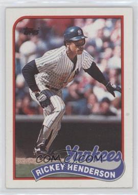 1989 Topps - [Base] #380 - Rickey Henderson