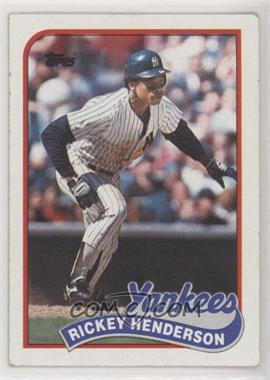 1989 Topps - [Base] #380 - Rickey Henderson