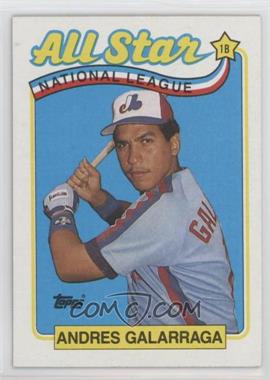1989 Topps - [Base] #386 - All Star - Andres Galarraga [EX to NM]