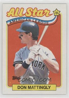 1989 Topps - [Base] #397 - All Star - Don Mattingly