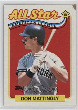 1989 Topps - [Base] #397 - All Star - Don Mattingly [Good to VG‑EX]