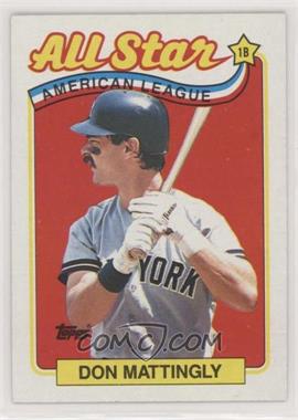 1989 Topps - [Base] #397 - All Star - Don Mattingly