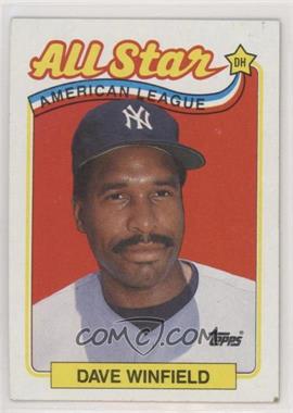 1989 Topps - [Base] #407 - All Star - Dave Winfield