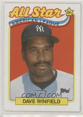 1989 Topps - [Base] #407 - All Star - Dave Winfield