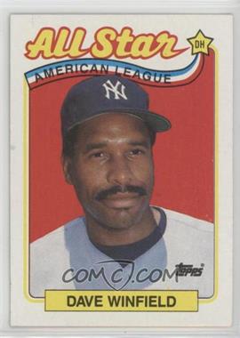 1989 Topps - [Base] #407 - All Star - Dave Winfield