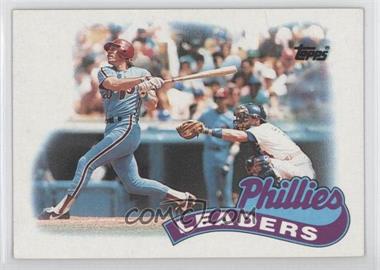 1989 Topps - [Base] #489 - Team Leaders - Philadelphia Phillies