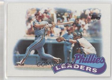 1989 Topps - [Base] #489 - Team Leaders - Philadelphia Phillies