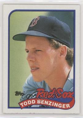 1989 Topps - [Base] #493 - Todd Benzinger