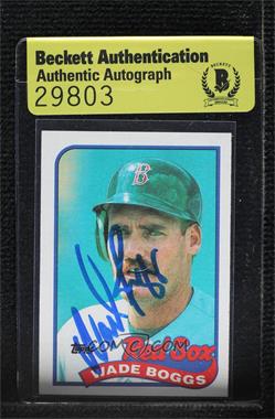 1989 Topps - [Base] #600 - Wade Boggs [BAS Authentic]