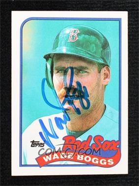 1989 Topps - [Base] #600 - Wade Boggs [JSA Certified COA Sticker]