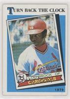 Turn Back the Clock - Lou Brock (Red Streak Visible on Right Sleeve)