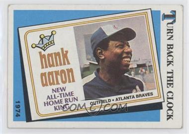 1989 Topps - [Base] #663 - Turn Back the Clock - Hank Aaron [EX to NM]