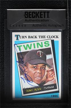 1989 Topps - [Base] #665.1 - Turn Back the Clock - Tony Oliva [BAS Authentic]