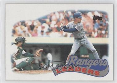 1989 Topps - [Base] #729 - Team Leaders - Texas Rangers Team