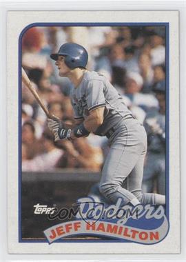 1989 Topps - [Base] #736.1 - Jeff Hamilton (Dodgers Banner is Blue)