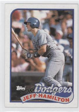1989 Topps - [Base] #736.1 - Jeff Hamilton (Dodgers Banner is Blue)