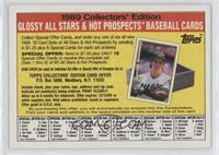 Glossy Set Offer (Jose Canseco) (Gray Stock Back)