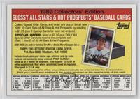 Glossy Set Offer (Jose Canseco) (Gray Stock Back)
