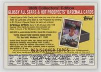 Glossy Set Offer (Jose Canseco) (Gray Stock Back)