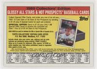 Glossy Set Offer (Jose Canseco) (O-Pee-Chee Vanilla Bean Stock Back)