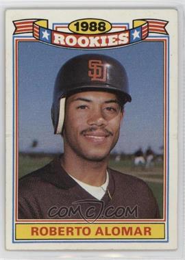 1989 Topps - Jumbo Pack Glossy Rookies #1 - Roberto Alomar [EX to NM]