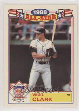 1989 Topps - Rack Pack Glossy All-Stars #13 - Will Clark [EX to NM]