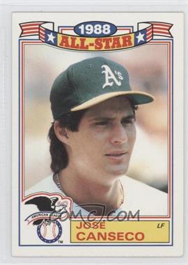 1989 Topps - Rack Pack Glossy All-Stars #6 - Jose Canseco
