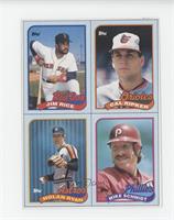 Jim Rice, Cal Ripken Jr., Nolan Ryan, Mike Schmidt [Poor to Fair]