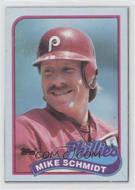 1989 Topps - Wax Box Bottom #L - Mike Schmidt [EX to NM]