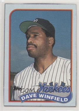 1989 Topps - Wax Box Bottom #P - Dave Winfield