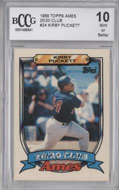 1989 Topps Ames 20/20 Club - Box Set [Base] #24 - Kirby Puckett [BCCG 10 Mint or Better]