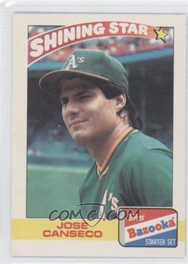 1989 Topps Bazooka Shining Stars - [Base] #5 - Jose Canseco