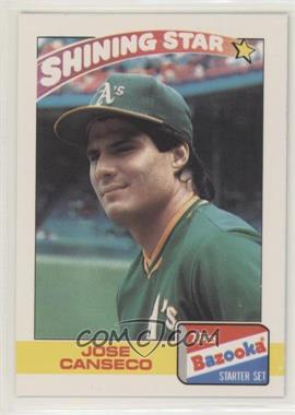 1989 Topps Bazooka Shining Stars - [Base] #5 - Jose Canseco