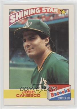 1989 Topps Bazooka Shining Stars - [Base] #5 - Jose Canseco