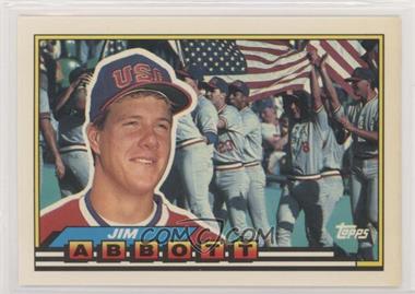 1989 Topps Big - [Base] #322 - Jim Abbott